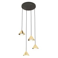 Lampe à suspendre ronde en métal Ø30...