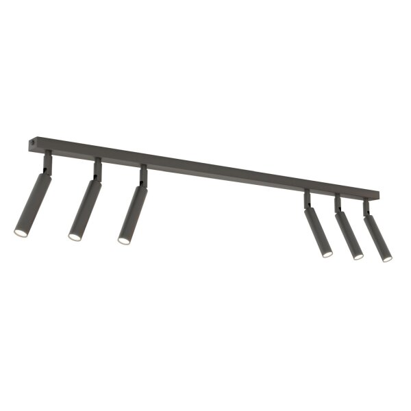 Spot de plafond mobile en métal G9, longueur 90 cm, noir