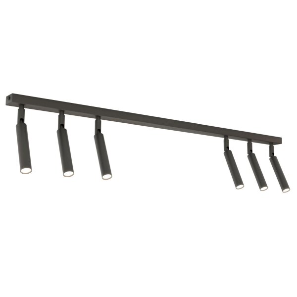 Spot de plafond mobile en métal G9, longueur 90 cm, noir