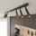 Spot de plafond mobile en métal G9, longueur 90 cm, noir