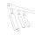 Spot de plafond réglable noir métal G9 116 cm de long