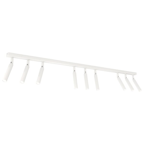 Spot de plafond réglable blanc métal G9 116 cm allongé