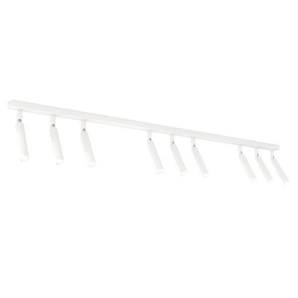 Spot de plafond réglable blanc métal G9 116 cm allongé
