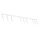Spot de plafond réglable blanc métal G9 116 cm allongé