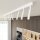 Spot de plafond réglable blanc métal G9 116 cm allongé