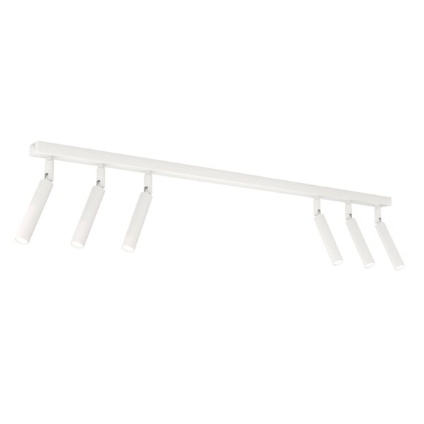 Spot de plafond flexible métal 90 cm allongé G9 blanc