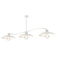 Plafonnier blanc 3 flammes Intemporel E27 L:113 cm...