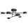 Plafonnier noir métal accentué GX53 L:60 cm