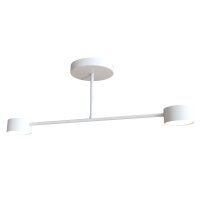 Plafonnier blanc m&eacute;tal GX53 2 flammes...