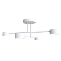 Plafonnier blanc métal GX53 4 flammes...