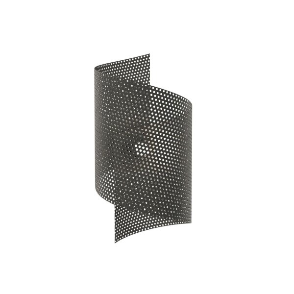 Applique murale en métal élégante G9 P:17 cm Noir Moderne