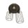 Plafonnier filaire Retro noir métal E27 60 cm de long