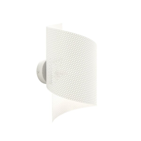 Applique Moderne Métal courbé G9 L:17 cm Blanc
