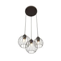 Lampe à suspendre métallique E27 3 flammes...