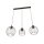 Suspension longue fil E27 L:77 cm Métal noir