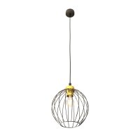 Suspension Noir Or Métal E27 Ø24 cm rond...