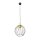 Suspension Noir Or Métal E27 Ø24 cm rond Rétro