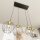 Lampe à suspension allongée Noir Or L:83 cm E27 élégant