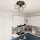 Lampe de plafond Retro noir fil E27 3-flamme L:41 cm