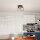 Lampe de plafond Retro noir fil E27 3-flamme L:41 cm