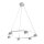 Lampe à suspendre blanche métal accentué L:64 cm GX53 6-flmg