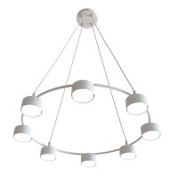 Suspension Blanc Métal accentué L:64 cm...
