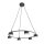Suspension Noir Métal accentué L:64 cm GX53