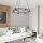 Suspension Noir Métal accentué L:64 cm GX53