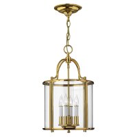 Elégante lampe à suspendre laiton verre...