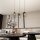 Lampe à suspendre décorative en métal noir E27 L:40 cm de long