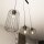 Lampe à suspendre décorative en métal noir E27 L:40 cm de long