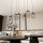 Suspension en métal noir 115 cm 6 flammes décoratives