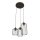 Suspension décorative métal noir E27 L:30 cm