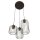 Suspension décorative métal noir E27 L:30 cm