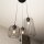 Suspension décorative métal noir E27 L:30 cm