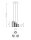 Suspension décorative métal noir E27 L:30 cm