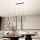 Elégante lampe à suspendre Noir Or Métal E27 L:40 cm