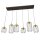 Lampe à suspendre métal E27 115 cm de long élégant noir or