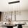 Lampe à suspendre métal E27 115 cm de long élégant noir or