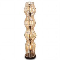 Petit lampadaire Bambou Naturel 111 cm E27 Scandinave