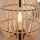 Petit lampadaire Bambou Naturel 111 cm E27 Scandinave