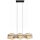 Lampe à suspendre Bambou Naturel E27 80 cm 3-flmg Scandinave