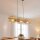 Lampe à suspendre Bambou Naturel E27 80 cm 3-flmg Scandinave