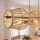 Lampe à suspendre Bambou Naturel E27 80 cm 3-flmg Scandinave