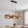 Suspension Bambou Marron E27 3-flamme Scandinave