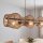 Suspension Bambou Marron E27 3-flamme Scandinave