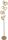 Lampadaire haut verre aluminium doré 166 cm E14 4-flmg
