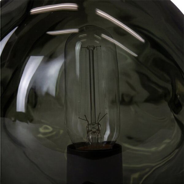 Petite lampe de table E14 noire verte 17,5 cm décorative