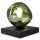 Petite lampe de table E14 noire verte 17,5 cm décorative
