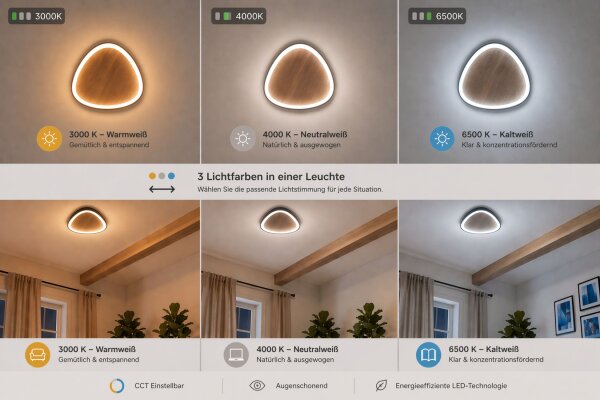 Applique LED Nature Noir L:85 cm 60W Scandinave